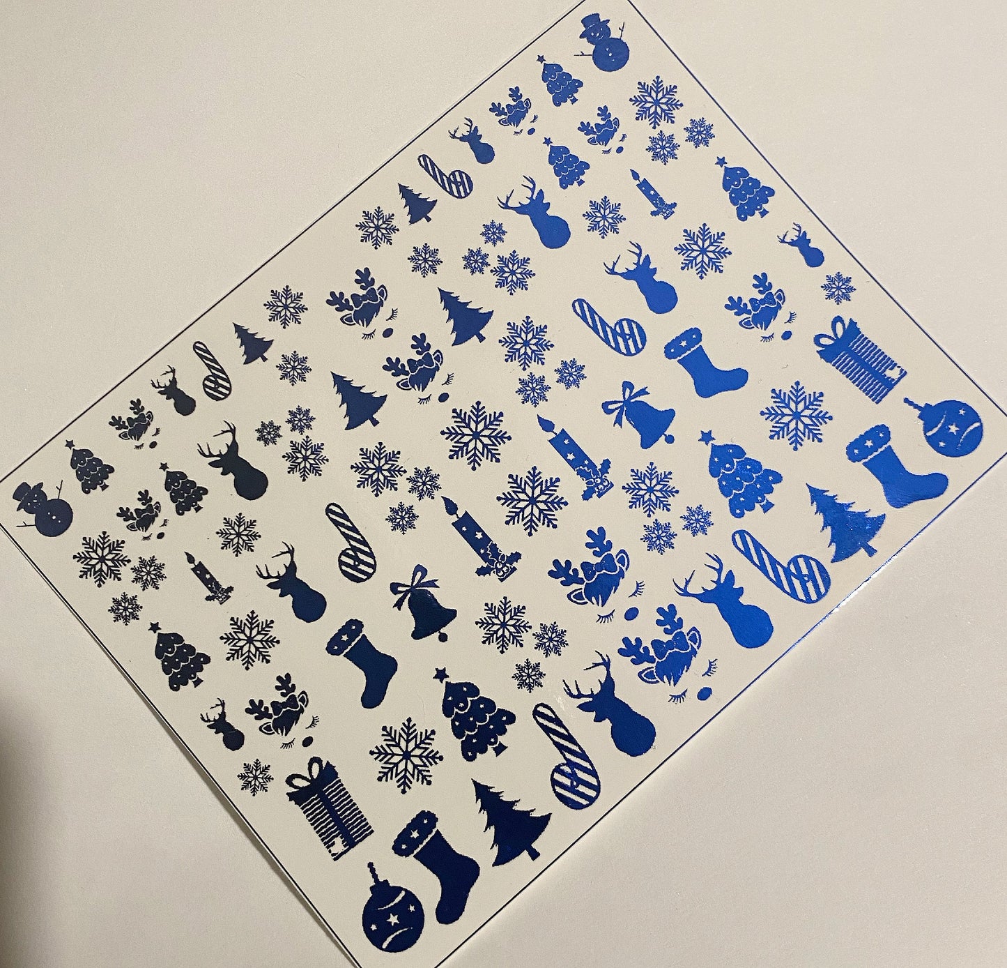 Metallic Blue Festive Elements