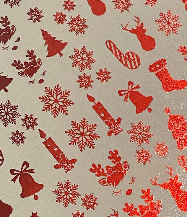 Metallic Red Festive Elements